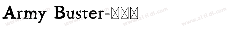 Army Buster字体转换